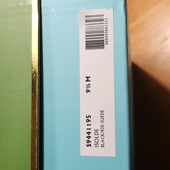 New KATE SPADE Isolde Black Suede Sandals sz 9.5 - Picture 3 of 3